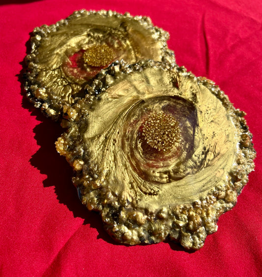 Epoxy Resin Coasters Geode Set